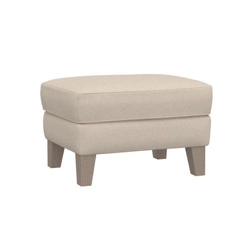 Wingback Upholstered Ottoman