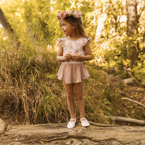 Flower Fairies of the Trees Twirl Skirt Leotard