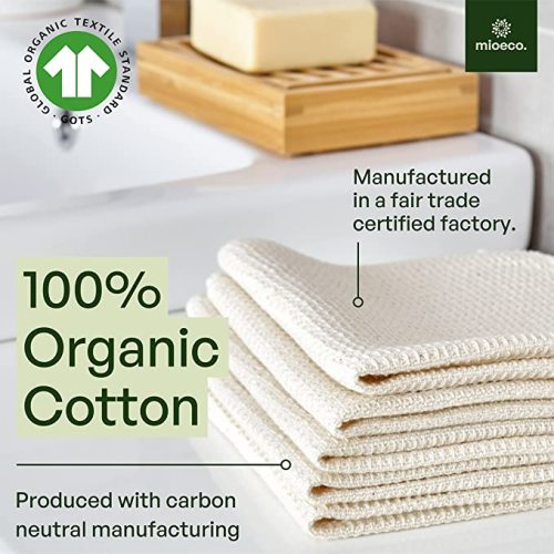 20 Pack Reusable Paper Towels Washable - Nature Friendly - Organic Cotton Alternative - Thick, Strong, Paperless Kitchen Dish Cloths - Reusable Napkins - Dish Towels - Cloth Napkin - Pack Towel - 1
