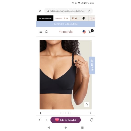 Seamless Soft Knit Nursing Bra