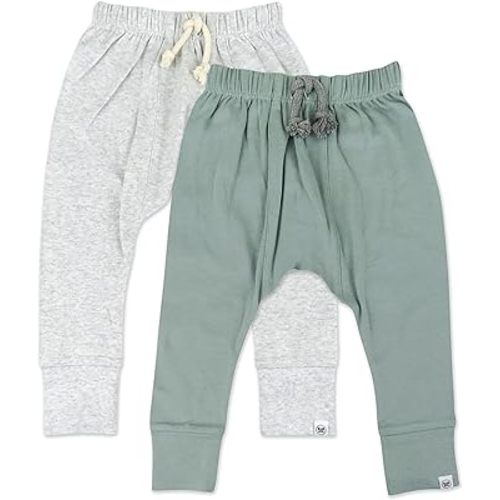 HonestBaby Honest Pants Joggers Pull on 100% Organic Cotton for Infant Baby and Toddler, Boys, Girls, Unisex