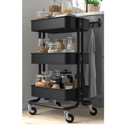 IKEA RÅSKOG Utility Cart - Black