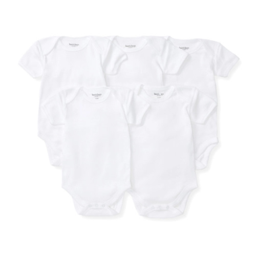 Bee Essentials Organic Short Sleeve Baby Bodysuit 5 Pack | Burt's Bees Baby®
