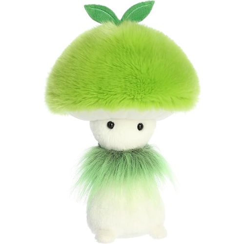 Aurora® Vibrant Fungi Friends™ Green Sprout Stuffed Animal - Unique Design - Loveable Companions - Green 9 Inches