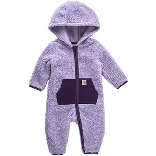 Carhartt baby-girls Long-sleeve Sherpa Zip-front Hooded Coverall