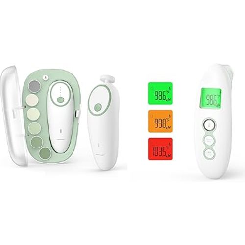Momcozy Baby Nail File Electric & Non-Contact Forehead and Ear Thermometer