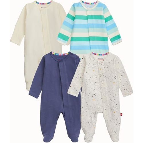 Magnetic Me Cloudstretch 4-Pack Bundle | Magnetic Baby Footie Pajamas