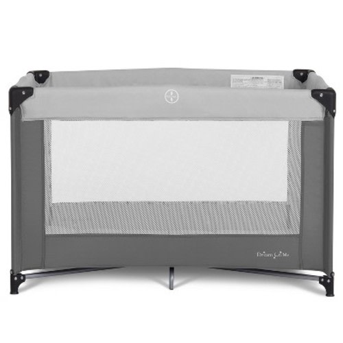 Dream On Me Zazzy Portable Playard with Bassinet in Gray