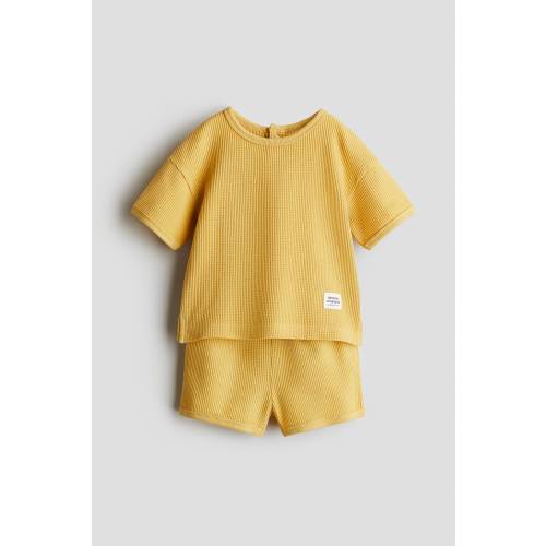 2-PIECE WAFFLED JERSEY SET