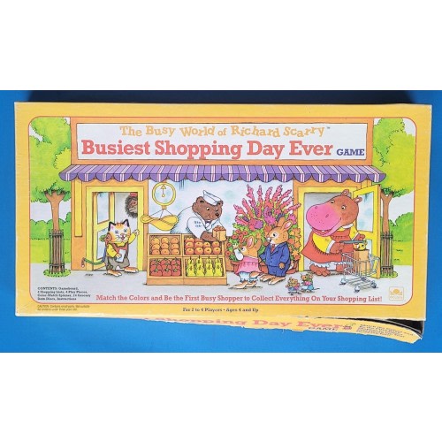 VINTAGE Busiest Shopping Day Ever Game - Golden 1993 Richard Scarry