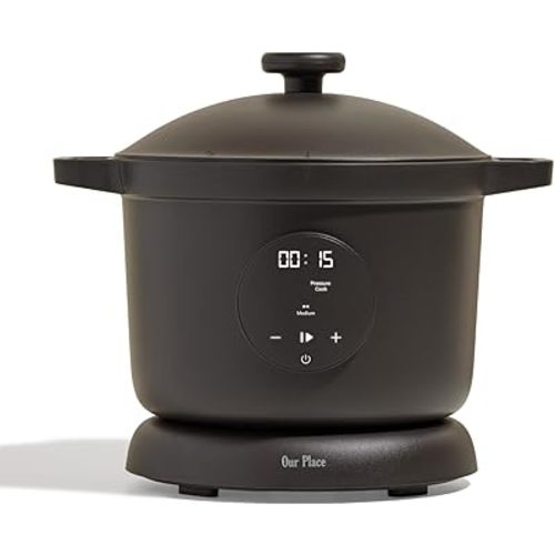 Our Place Dream Cooker | 6-quart Multicooker | 4 Versatile Modes | Pressure Cook, Slow Cook, Sear & Saute, Keep Warm | Hands-Free Steam Release | Tailored Control Panel | Char