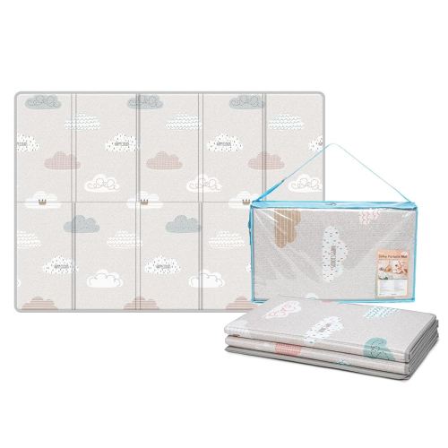 Parklon Silky Cotton Foldable Baby Play Mat (Cloud Bebe, Large, 78.7x55.1x0.4)