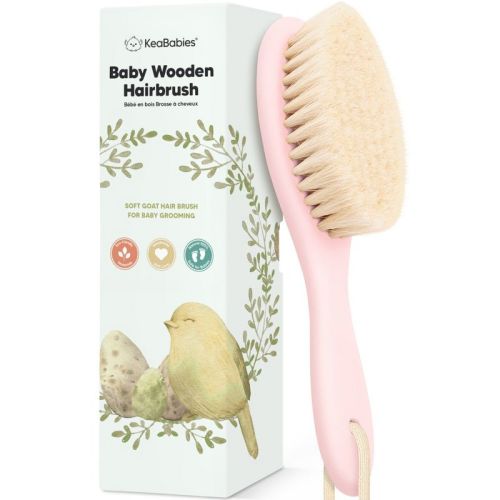 Keababies Baby Hair Brush, Oval Cradle Cap Brush, Soft Baby Brush For Infant, Newborn Hairbrush For Girls, Boys, Baby Scalp Brush (oval)
