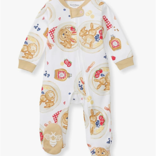 Burt's Bees Baby Boys' Sleep and Play Pjs, 100% Organic Cotton One-piece Zip Front Romper Jumpsuit Pajamas