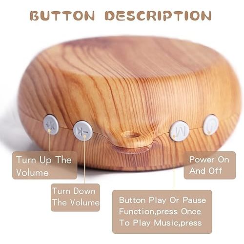 Baby Crib Mobile Musical Box - Mobile Rotary Music Box Imitation Wood - Music Box with Rotating Hook -Crib Mobile Motor Battery Operated Plays 35 Tunes Crib Toys Attachments (Without Arm)