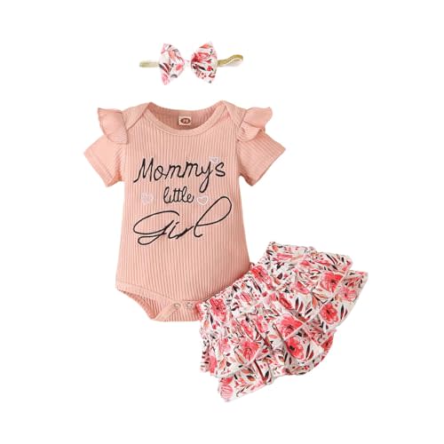 RONGTAI Baby Girl Clothes I Get It Form My MaMa Newborn Infant Outfits Preemie Girls Set with Headband 0-18 Months