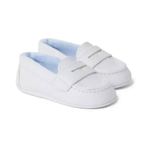 Newborn White Baby Penny Loafer by Janie and Jack