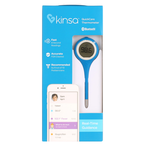 Kinsa Quick Care Smart Oral Thermometer for Adult Digital Health & Fever