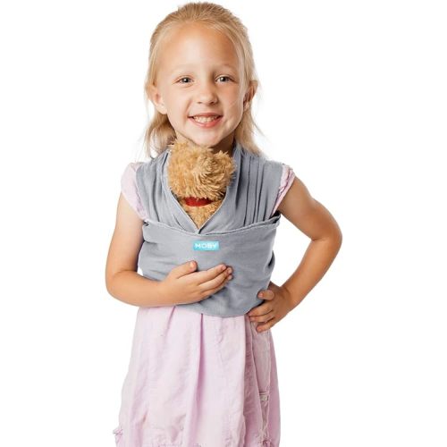 Moby Mini Doll Carrier for Dolls and Stuffed Animals - Limited Edition Coastal Collection - Harbor Mist