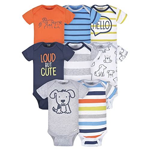 Onesies Brand baby-boys 8-pack Short Sleeve Mix & Match Bodysuits