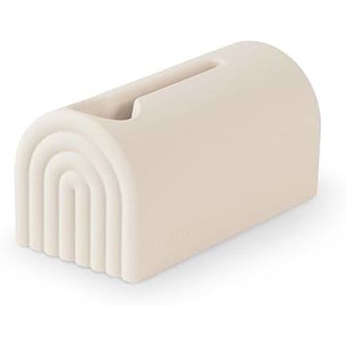 mushie Bath Spout Cover | Soft Silicone Bathtub Faucet Safety Guard for Kids | Universal Fit (Shifting Sand)