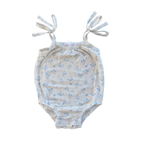 Bubble Romper | Paisley Blue – Little and Fern