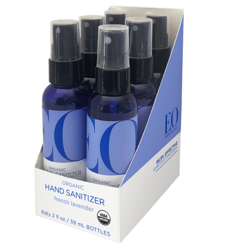 EO Organic Lavender Hand Sanitizing Spray (6-Pack) | Lavender Hand Sanitizer Spray