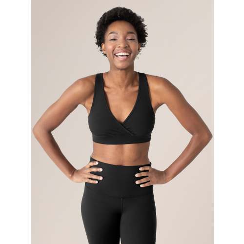 Organic Cotton Sleep & Nursing Bra | Black - Kindred Bravely