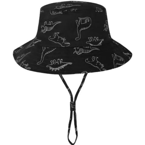 Baby Sun Hat UPF 50+ Sun Protective Toddler Bucket Hat Summer Kids Beach Hats Wide Brim Outdoor Play Hat for Boys Girls