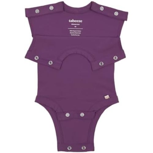 Bottom-Up Baby Bodysuit, Onesie with Top Snaps, As Seen on Shark Tank, 100% GOTS Organic Cotton, Boy/Girl Clothes