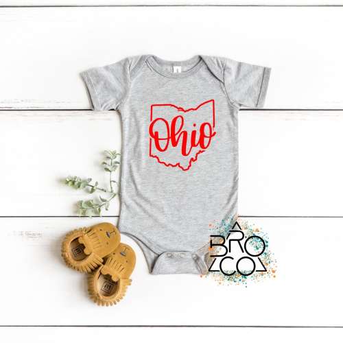 Ohio Infant Tee, Ohio Baby Shirt, Ohio State Baby Tee, Ohio Baby Gift, Ohio Infant Shirt, Ohio Baby Tshirt, Ohio Bodysuit, Ohio Baby Tee