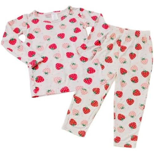 Toddler Pajamas Soft Baby Pajamas 2 Piece Sleepwear Set Toddler PJs, Viscose from bamboo (2t-5t)