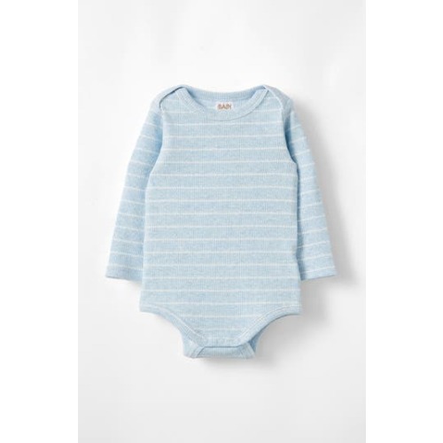 Organic Pointelle Long Sleeve Bubbysuit, Newborn