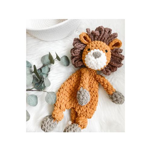 Lion Lovey Snuggler, Stuffed Animal, Baby Lovey Blanket, Jungle Nursery,  Safari Nursery Decor, Security Blanket, Wild One, Birthday Gift