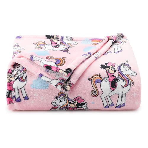 Disney's The Big One® Oversized Supersoft Printed Plush Throw - Minnie Unicorn