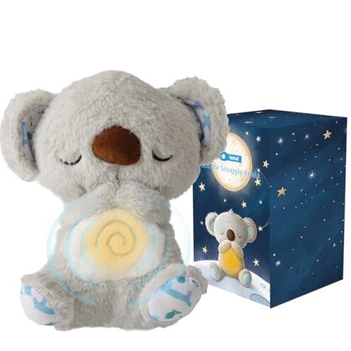 ianul Breathing Stuffed Animal,Soothing Stuffed Animal for Anxiety Relief with Realistic Breathing Motion, Calming Music, Gentle Lights,Machine Washable,Ideal for Baby Adult and Relaxation (Koala)