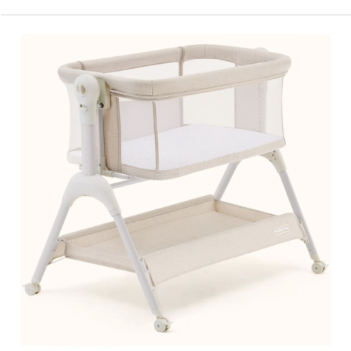 HARPPA Cuddly Sway | 3-in-1 Rocking Baby Bassinet & Bedside Sleeper with Anti-Reflux Mattress for Newborns | Attaches to Bed, Adjustable Height, Tool-Free Setup, Portable Wheels, CPSC Certified, Gentle Rocking Motion | Ideal for Infants, Safe Co-Sleeping