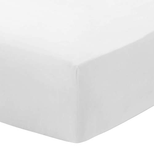 Everyday Kids Fitted Crib Sheet - White