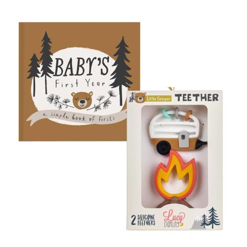 Lucy Darling's Little Camper Memory Book & Camper Baby Teethers