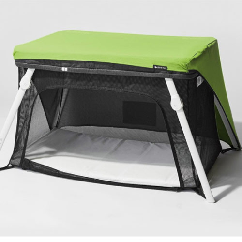 Lotus Crib Fun Shade: Pack & Play Crib Shade/Sun Cover - Green