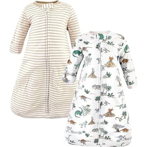 Hudson Baby Unisex BabyCotton Long-Sleeve Wearable Sleeping Bag, Sack, Blanket
