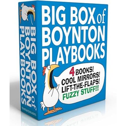 Big Box of Boynton Playbooks (Boxed Set): Dinosaur's Binkit; Hey! Look at You!; Fuzzy Fuzzy Fuzzy!; Hey! What's That?