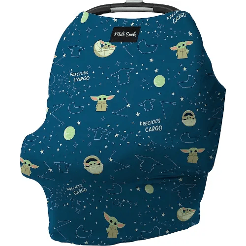 Milk Snob Original Star Wars 5-in-1 Cover, The Child, Added Privacy for Breastfeeding, Baby Car Seat, Carrier, Stroller, High Chair, Shopping Cart, Lounger Canopy - Newborn Essentials, Nursing Top
