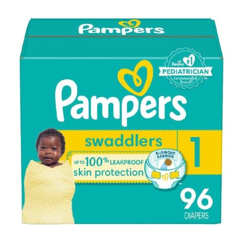 Pampers Swaddlers Active Baby Diapers Super Pack - Size 1 - 96ct