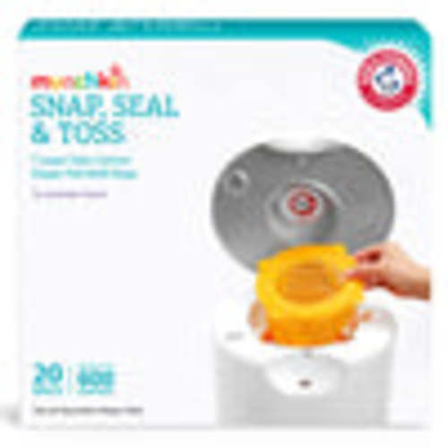 Arm & Hammer Snap, Seal & Toss Diaper Pail Bag Refills, 20pk