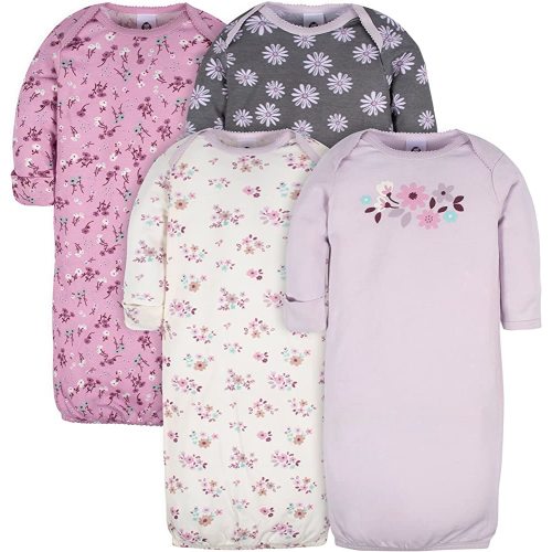 Gerber Baby Boy and Girls 4-Pack Sleeper Gown