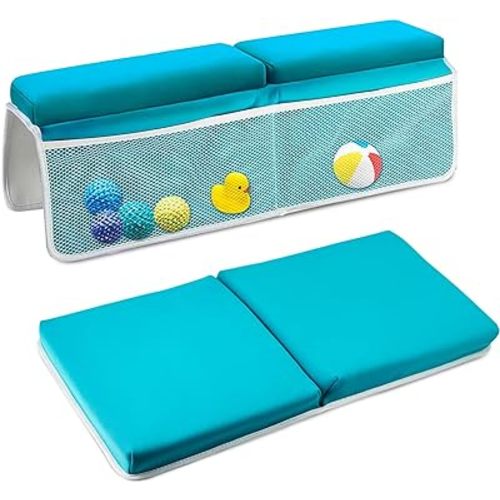 Baby Bath Kneeler and Elbow Rest Pad Set, Bathtub Kneeling Pad, Baby Accessories for Bath, Relieve Your Knees and Elbows