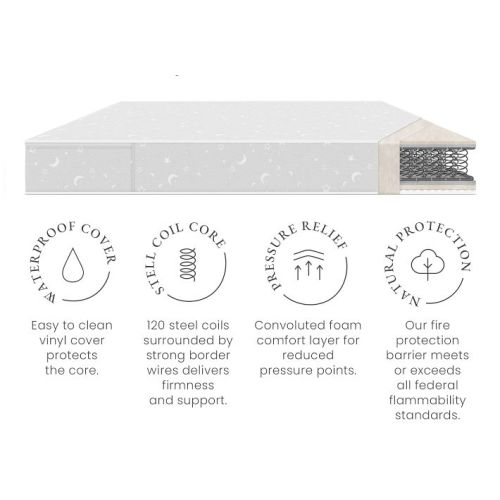 Pottery Barn Kids Lullaby Crib & Toddler 2-Stage Mattress