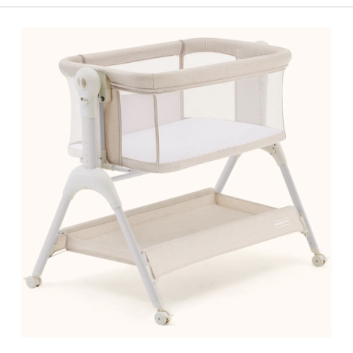 HARPPA Cuddly Sway | 3-in-1 Rocking Baby Bassinet & Bedside Sleeper with Anti-Reflux Mattress for Newborns | Attaches to Bed, Adjustable Height, Tool-Free Setup, Portable Wheels, CPSC Certified, Gentle Rocking Motion | Ideal for Infants, Safe Co-Sleeping