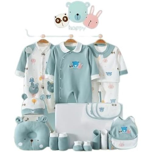 Baby Boy Clothes,Newborn Essentials Must Haves,Baby Gift Onesies Sets,Total 27 Pieces,Includes 3 outfits + Accessories